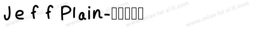 Jeff Plain字体转换